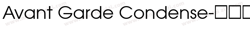 Avant Garde Condense字体转换